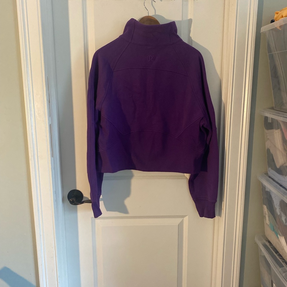 lululemon athletica LSU Purple Half-Zip Cropped Pullover - Picture 2 of 7